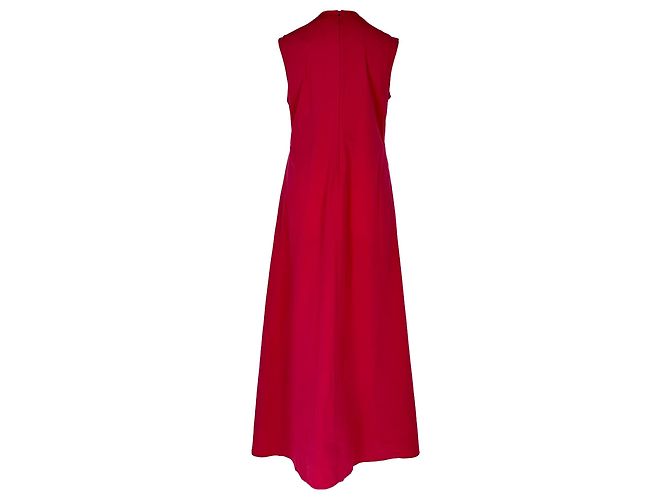 Vestido maxi sem mangas 'S Max Mara em algodão rosa - vista 3