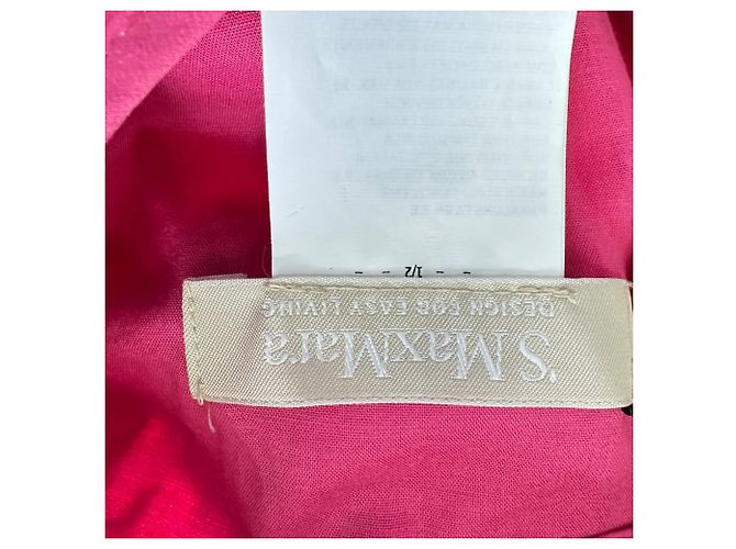 Vestido maxi sem mangas 'S Max Mara em algodão rosa - vista 8