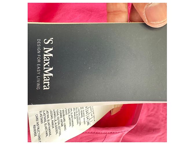 Vestido maxi sem mangas 'S Max Mara em algodão rosa - vista 9