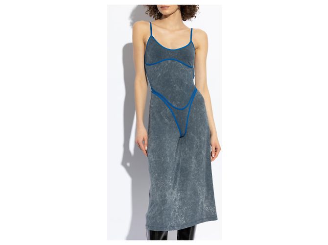 Diesel D-WOW Kleid Blau Viskose - Ansicht 3