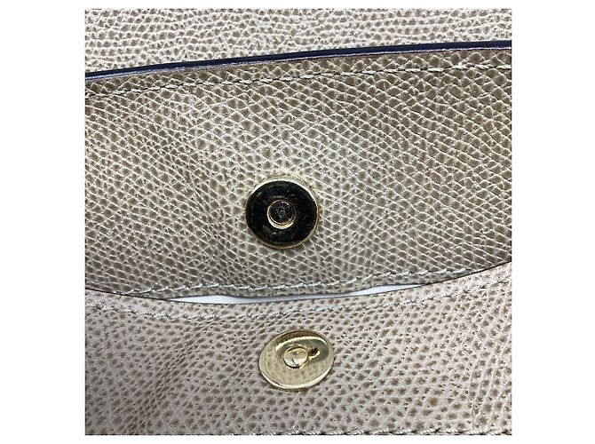 Borsa a tracolla Valextra Brera B-Tracollina in pelle di vitello Beige - vista 10
