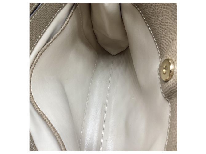 Borsa a tracolla Valextra Brera B-Tracollina in pelle di vitello Beige - vista 11