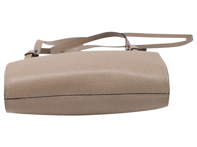 Borsa a tracolla Valextra Brera B-Tracollina in pelle di vitello Beige - vista 5
