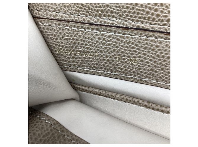 Borsa a tracolla Valextra Brera B-Tracollina in pelle di vitello Beige - vista 9