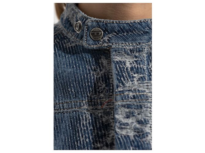 Diesel Jeansjacke aus blauer Baumwolle - Ansicht 5