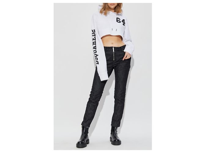 Jeans Skinny Neri Cool Girl Dsquared2 - vista 2