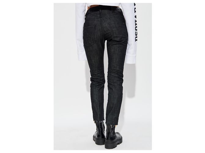 Jeans Skinny Neri Cool Girl Dsquared2 - vista 4