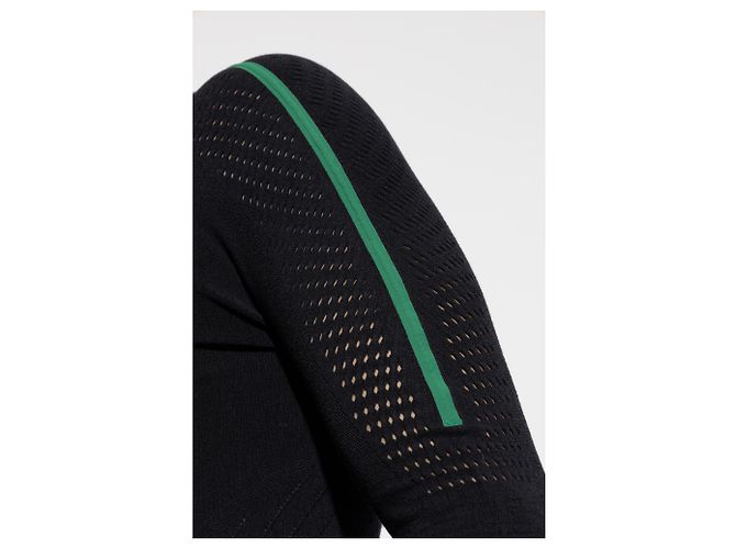 Top Lacoste in lana nero con logo - vista 5