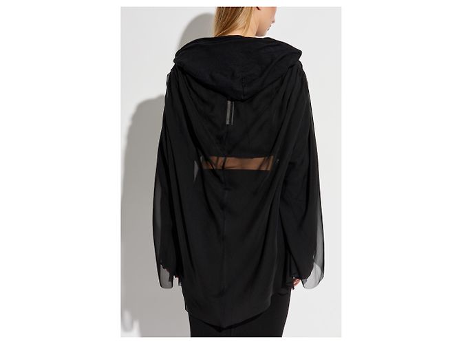 Top in seta Claudette Rick Owens Nero - vista 4