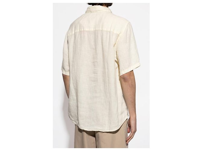 Diesel S-UCCLE-A Leinenhemd Creme - Ansicht 4