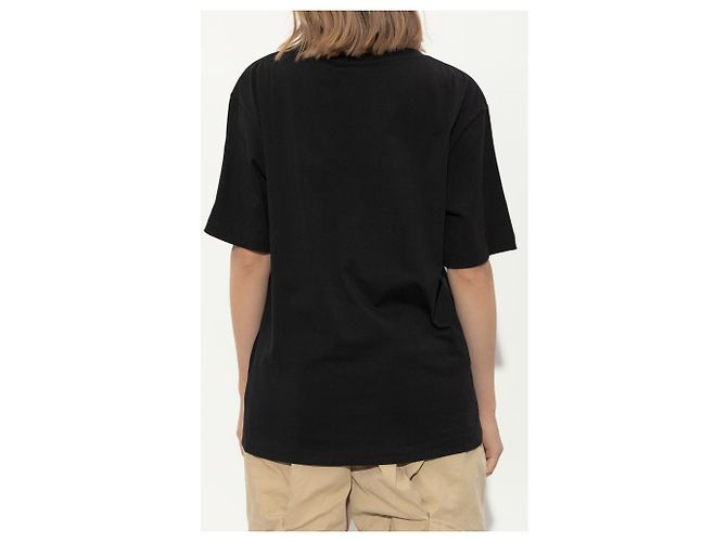 Camiseta estampada de algodón negra Dsquared2 - vista 4