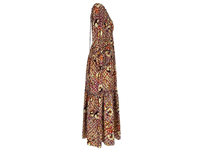 Abito midi stampato Anastasia Ulla Johnson in seta multicolore - vista 2