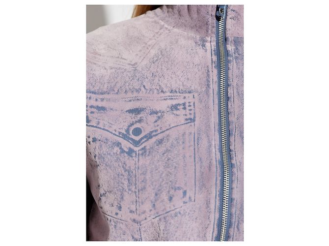 Diesel F-SLITLY Sweatshirt Rosa Baumwolle - Ansicht 5