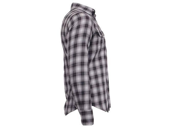 Tom Ford Plaid Button-Down Shirt in Grey Cotton - view 3