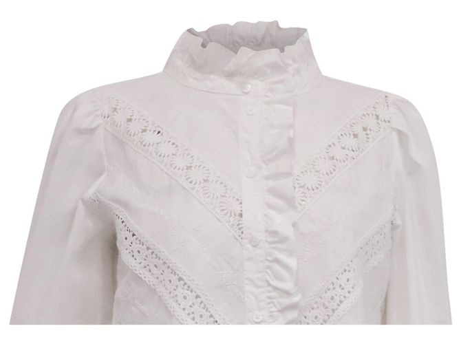 Camicia Sézane Chlo in cotone bianco - vista 2