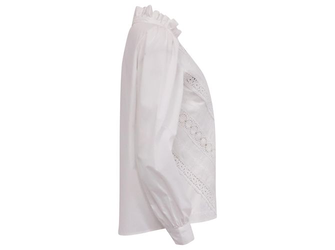 Camicia Sézane Chlo in cotone bianco - vista 3