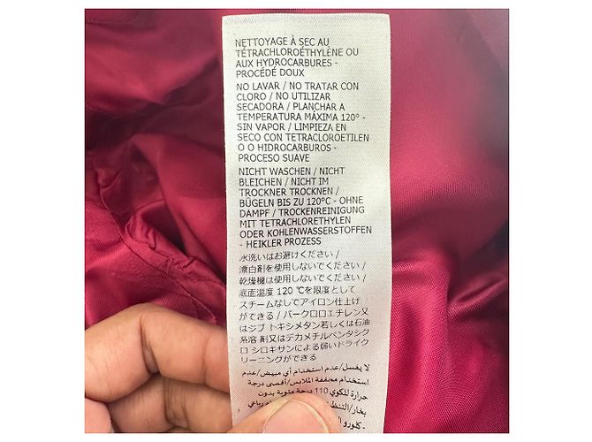 Blazer de botonadura sencilla Alexander McQueen en lana roja - vista 10