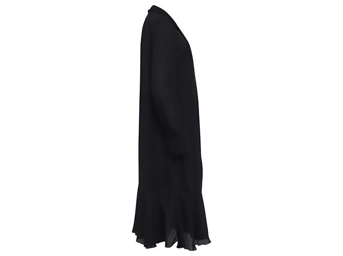 Abito midi con fiocco al collo See by Chloé in viscosa nera - vista 3