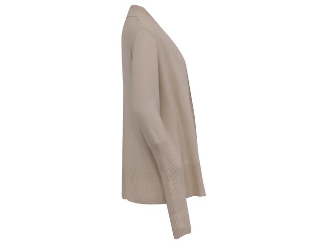 Vince Drape Open Front Cardigan aus cremefarbenem Kaschmir - Ansicht 3