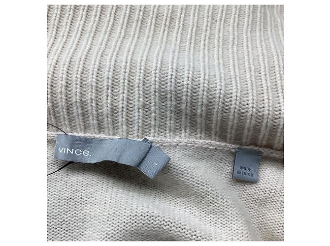 Vince Drape Open Front Cardigan aus cremefarbenem Kaschmir - Ansicht 7
