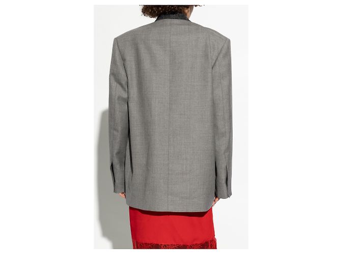 Moschino Blazer trespassado de corte largo - vista 4