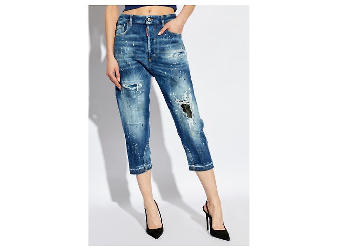 Vaqueros Baby Carpented Dsquared2 Azules Corte Boyfriend - vista 3