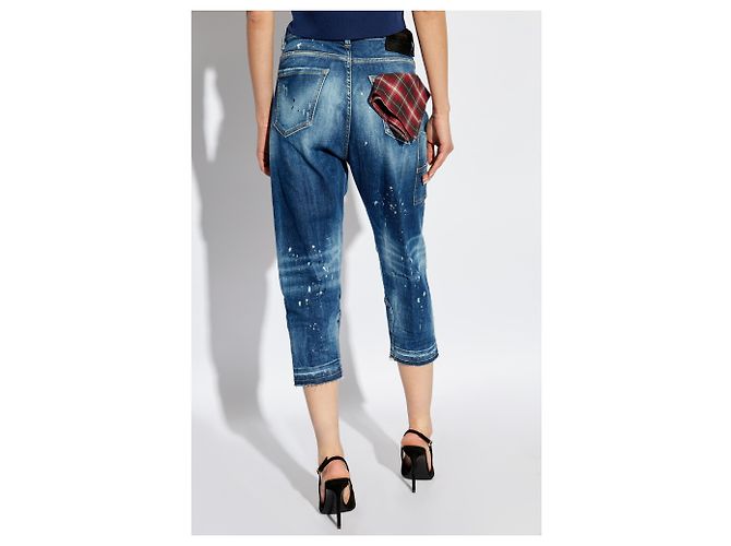 Vaqueros Baby Carpented Dsquared2 Azules Corte Boyfriend - vista 4