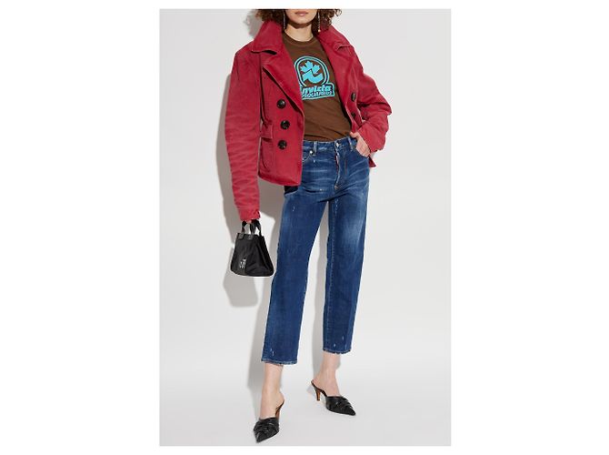 Jeans Boston Dsquared2 Blu Navy Cotone - vista 2