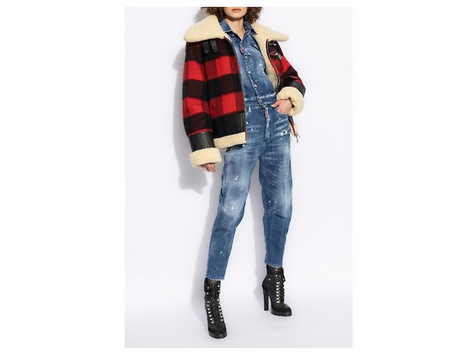 Jeans 80s Dsquared2 Blu Cotone Coupe Boyfriend - vista 2