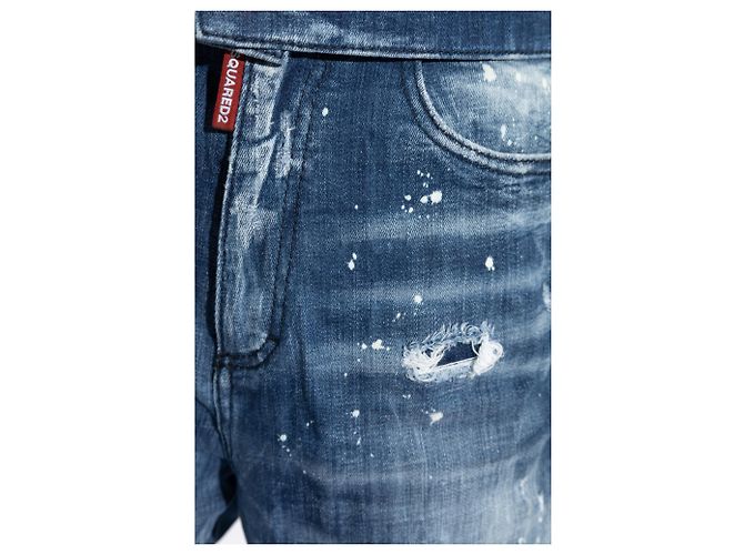 Jeans 80s Dsquared2 Blu Cotone Coupe Boyfriend - vista 5