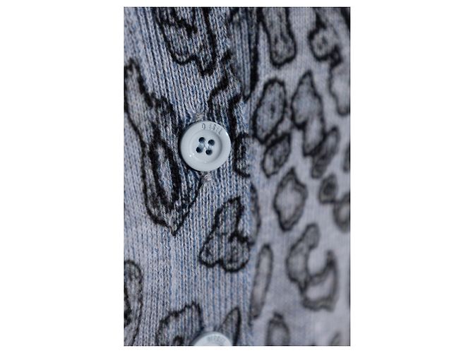 Diesel Cardigan M-ALIMA-LEO Grau Baumwolle - Ansicht 5