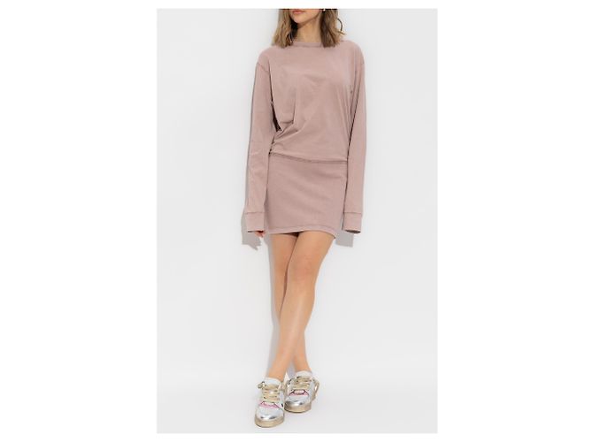 Abito rosa in cotone stampato Dsquared2 - vista 2