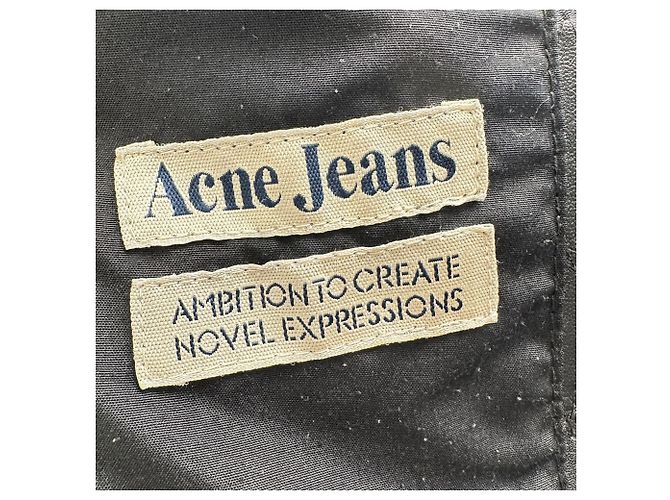 Acne Studios Patchwork Zip-Up Biker Jacket in Black Lamb Leather - view 10