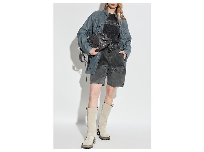 Diesel Top T-ARTED Schwarz Baumwolle - Ansicht 2
