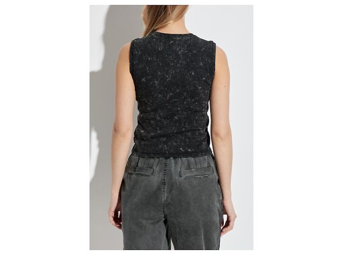 Diesel Top T-ARTED Schwarz Baumwolle - Ansicht 4
