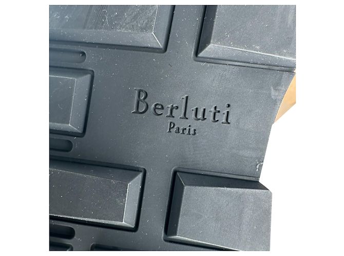 Sneakers Berluti Run Track in camoscio e pelle nera - vista 11