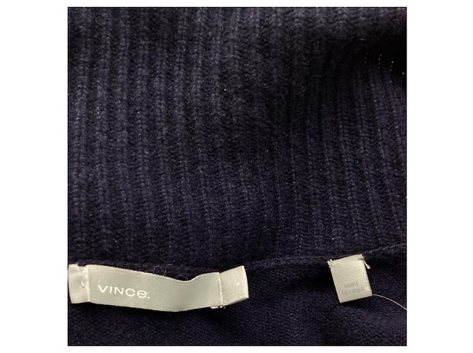 Vince Strick-Cardigan aus Kaschmir in Navy Blue - Ansicht 7
