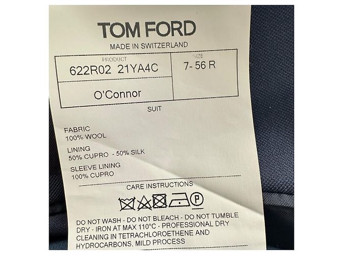 Tom Ford Tom Ford O'Connor Slim-Fit Blazer in Navy Blue Wool - view 7
