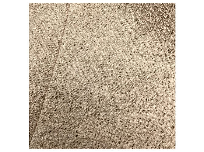 Blazer Chanel de peito único em lã bege - vista 2