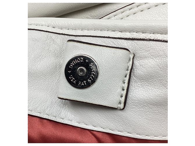 Borsa Tote Coach Poppy con tasca frontale in pelle White - vista 11