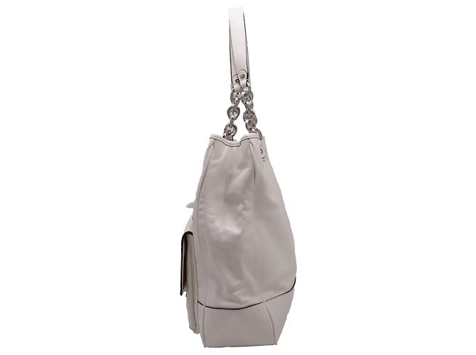 Borsa Tote Coach Poppy con tasca frontale in pelle White - vista 3