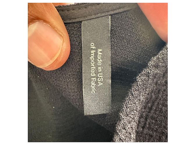 Vestido midi shift sem mangas Theory Eano em algodão preto - vista 8