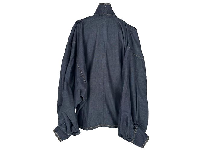 Blusa de denim Illustration Zimmermann en algodón azul - vista 3