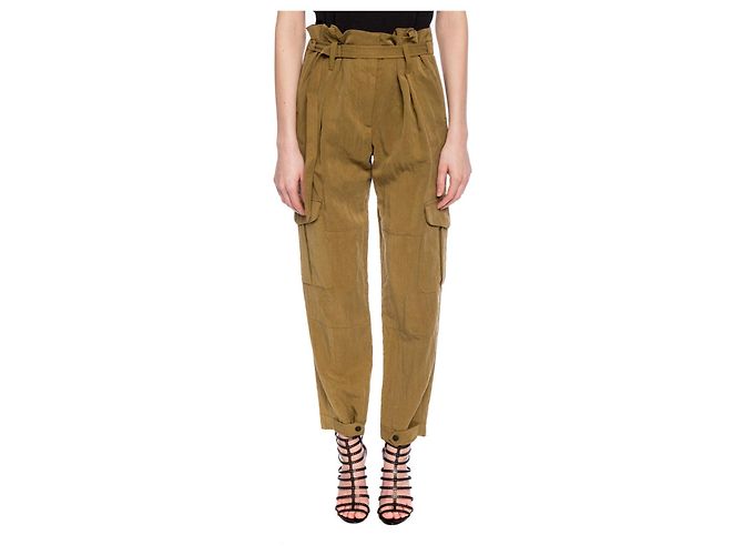 Pantaloni con cintura Rag & Bone verde lyocell - vista 3