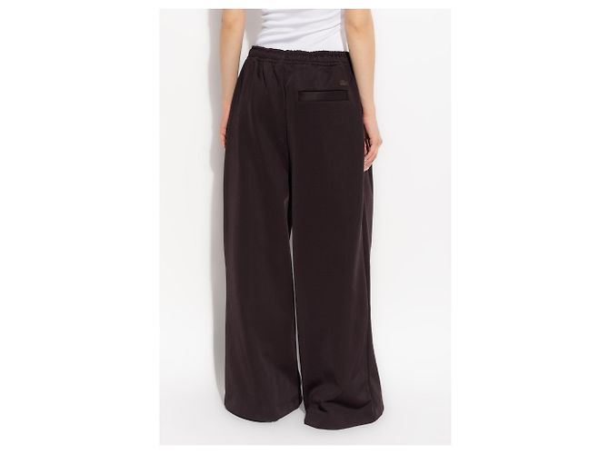 Pantaloni Lacoste Logo Marrone Viscosa - vista 4