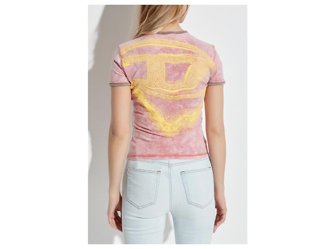 Diesel T-shirt T-UNCUTIE-LONG-Q3 - vista 4
