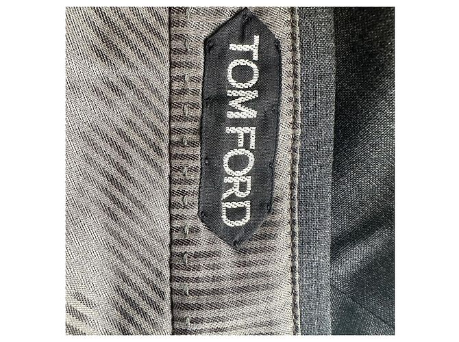 Tom Ford Slim-Fit Trousers in Grey Wool - view 3