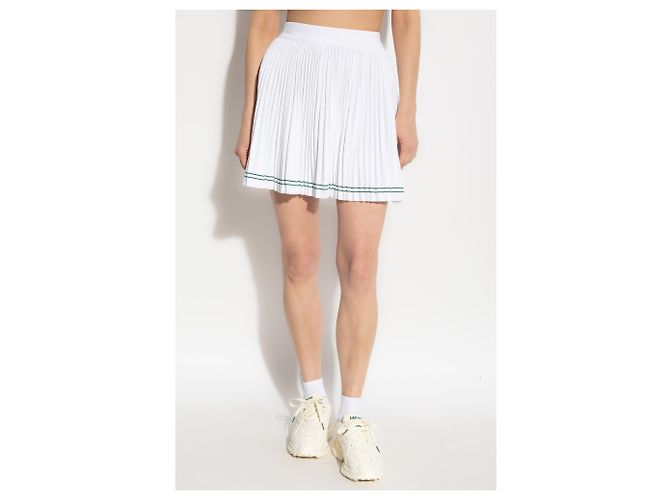 Falda plisada Lacoste blanca - vista 3