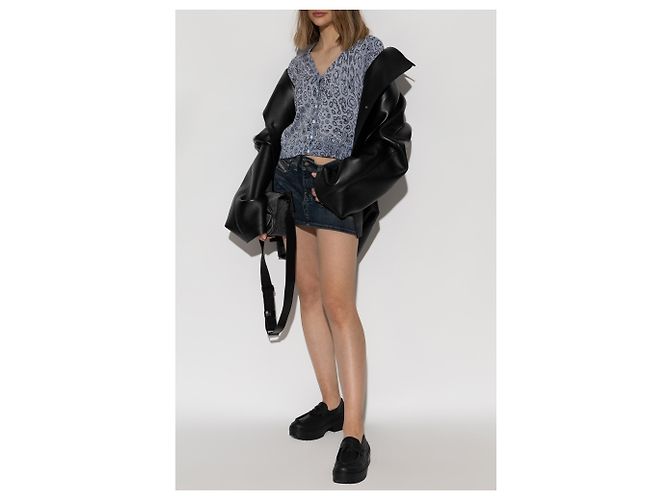 Diesel Cardigan M-ALIMA-LEO Grau Baumwolle - Ansicht 2