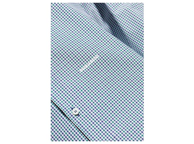 Dsquared2 Checked Cotton Shirt Blue White - view 5